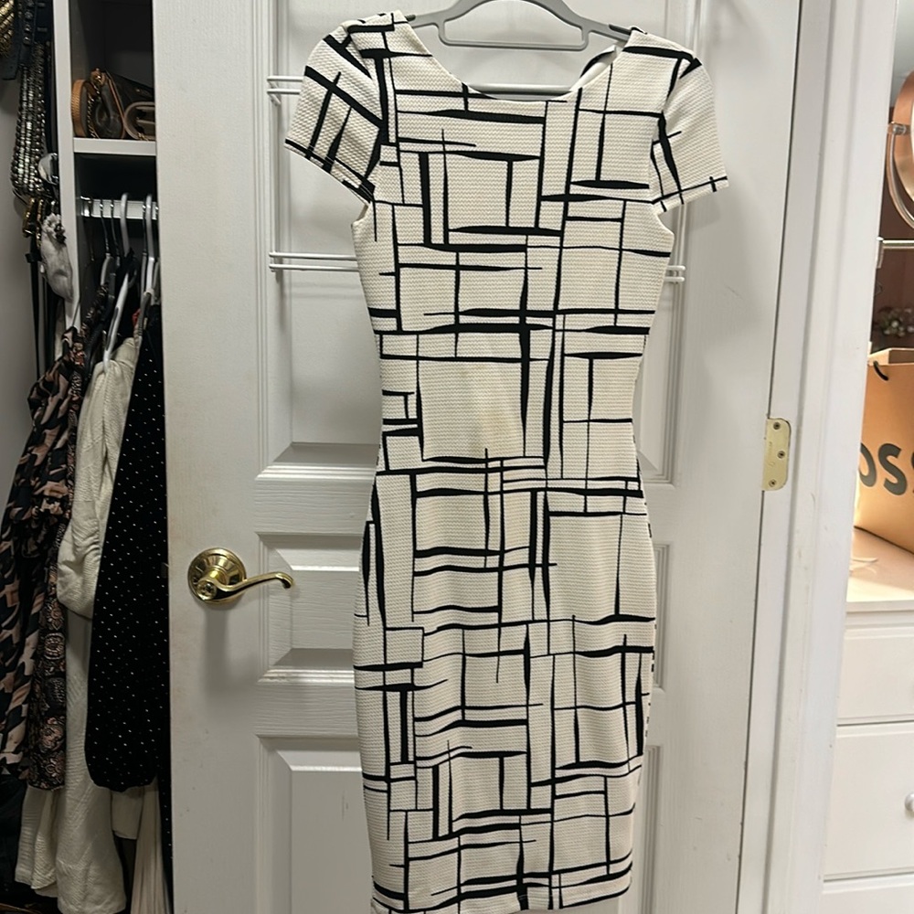 Cute white and black dress